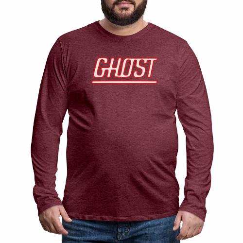 ghosttextsmaller - Men's Premium Long Sleeve T-Shirt
