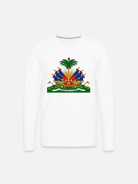 HAITI CHERIE - Men's Premium Long Sleeve T-Shirt - white