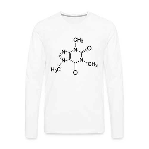 Caffeine Molecule - Men's Premium Long Sleeve T-Shirt