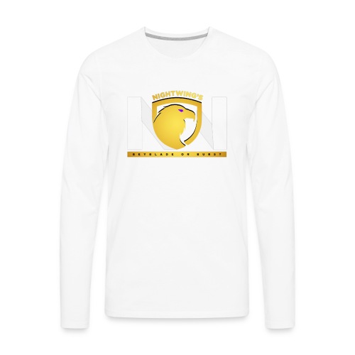 Nightwing GoldxWhite Logo - Men's Premium Long Sleeve T-Shirt