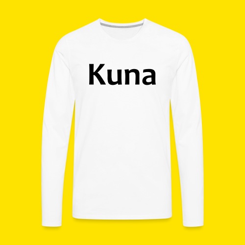 Kuna Logo Unisex Tie-Die - Men's Premium Long Sleeve T-Shirt
