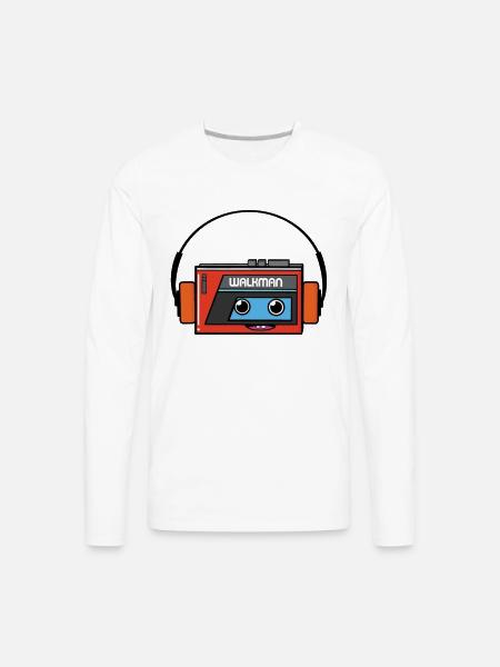 walkman - Men's Premium Long Sleeve T-Shirt - white