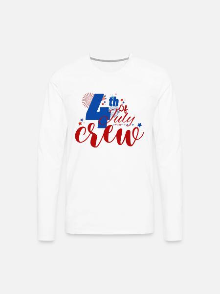 4th Of July - Men's Premium Long Sleeve T-Shirt - white