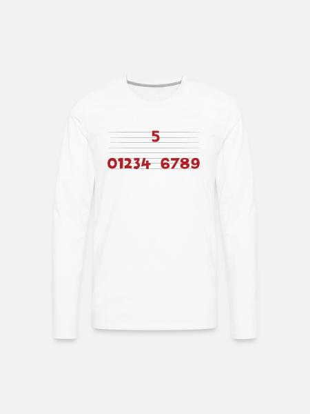 High Five - Men's Premium Long Sleeve T-Shirt - white
