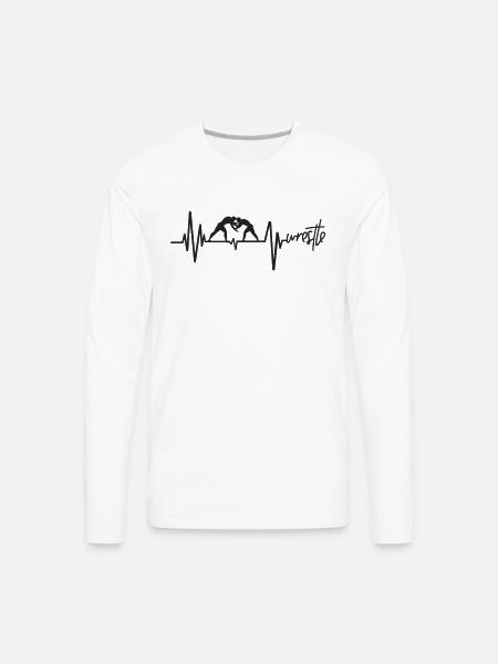 wrestle - Men's Premium Long Sleeve T-Shirt - white