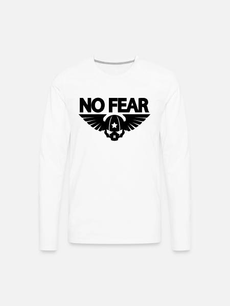 No fear - Men's Premium Long Sleeve T-Shirt - white