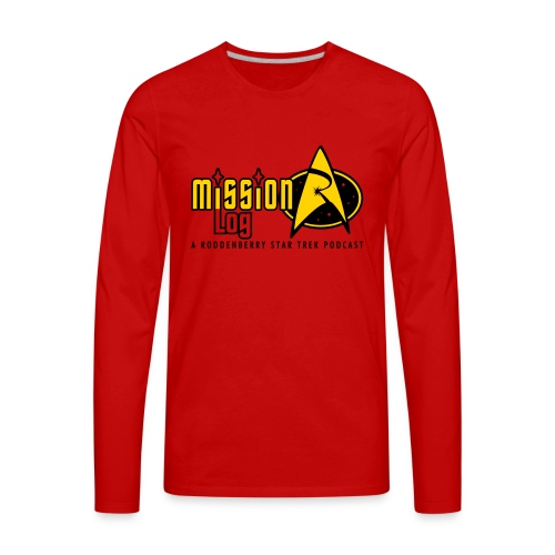 Logo Wide 2 Color Black Text - Men's Premium Long Sleeve T-Shirt