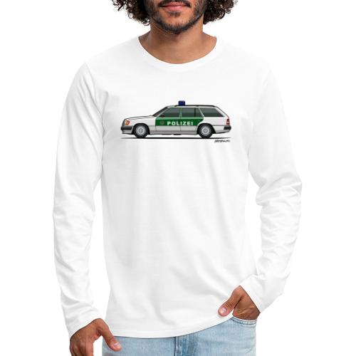 MB W124 T124 300TE German Police Autobahn - Men's Premium Long Sleeve T-Shirt