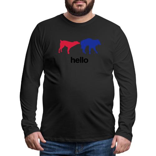 Hello - Men's Premium Long Sleeve T-Shirt