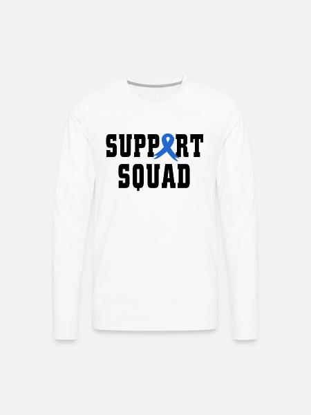 Support Squad - Men's Premium Long Sleeve T-Shirt - white