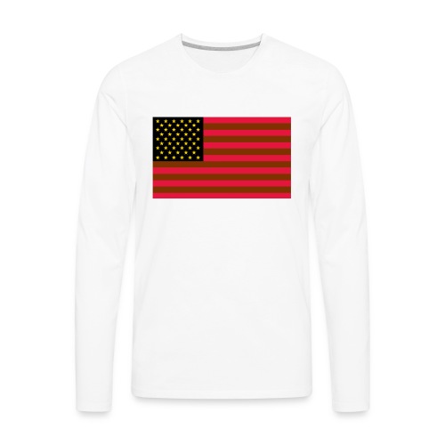 American Flag - Men's Premium Long Sleeve T-Shirt