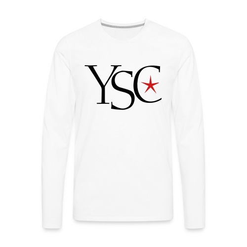 ysc initials red star - Men's Premium Long Sleeve T-Shirt