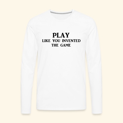 play like game blk - Men's Premium Long Sleeve T-Shirt