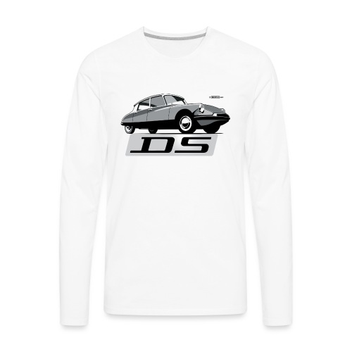 Citroën DS script emblem and illustration - Men's Premium Long Sleeve T-Shirt