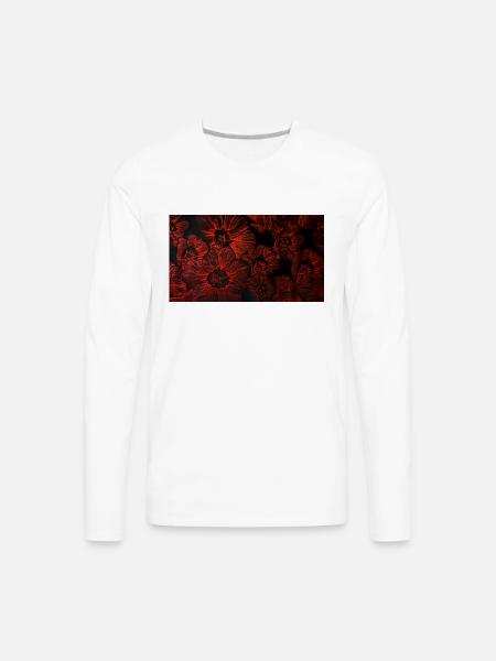 Flower - Men's Premium Long Sleeve T-Shirt - white