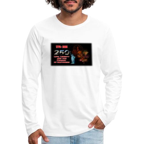1776 - 2026 - 250 Years USA | Fireworks - Men's Premium Long Sleeve T-Shirt