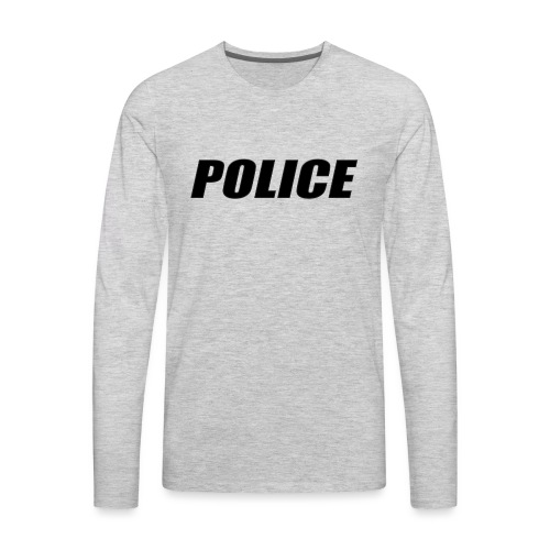 Police Black - Men's Premium Long Sleeve T-Shirt