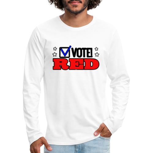 VOTE RED - Men's Premium Long Sleeve T-Shirt