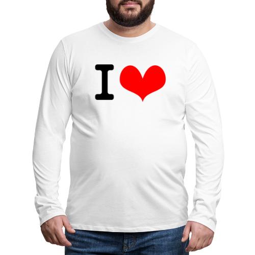 I Love what - Men's Premium Long Sleeve T-Shirt