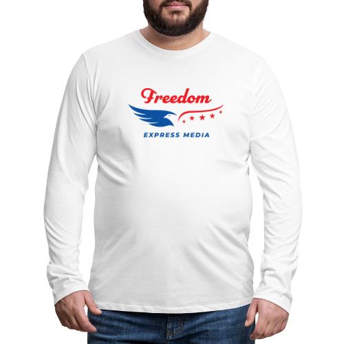 FREEDOM Express Media transparent bg - Men's Premium Long Sleeve T-Shirt