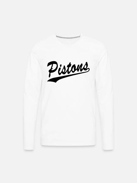Pistons - Men's Premium Long Sleeve T-Shirt - white
