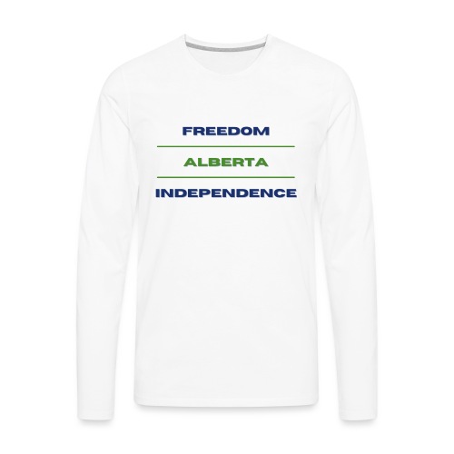 ALBERTA INDEPENDENCE - Men's Premium Long Sleeve T-Shirt