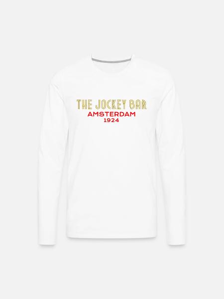 The Jockey Bar, Amsterdam - Men's Premium Long Sleeve T-Shirt - white
