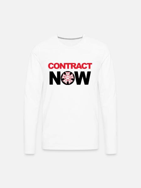 Contract now snl t shirt - Men's Premium Long Sleeve T-Shirt - white