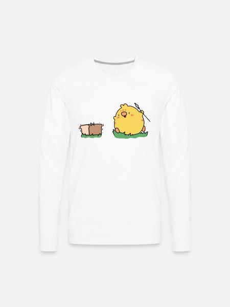 Bread Hunting - Men's Premium Long Sleeve T-Shirt - white