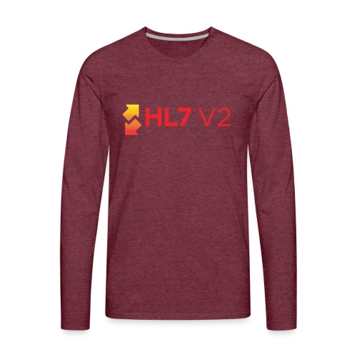 HL7 Version 2 Logo - Men's Premium Long Sleeve T-Shirt