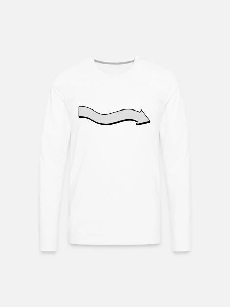 Flèche 1 - Men's Premium Long Sleeve T-Shirt - white