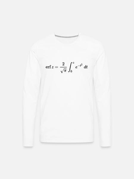 Error Function - Men's Premium Long Sleeve T-Shirt - white