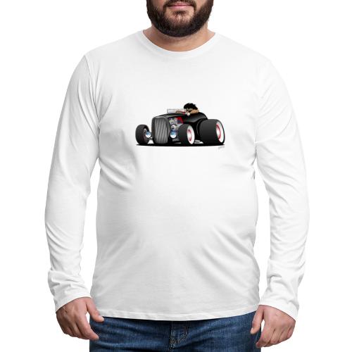 Classic Street Rod Hi Boy Roadster Cartoon - Men's Premium Long Sleeve T-Shirt
