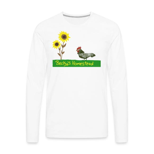 Chicken and Sunflowers