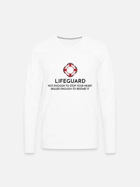 lifeguard - Men's Premium Long Sleeve T-Shirt - white