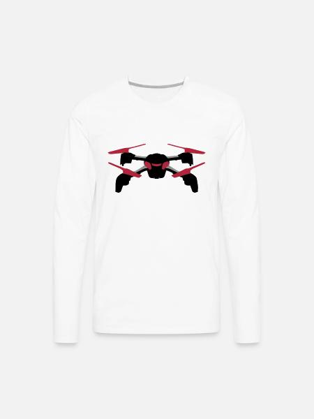 Drone - Men's Premium Long Sleeve T-Shirt - white