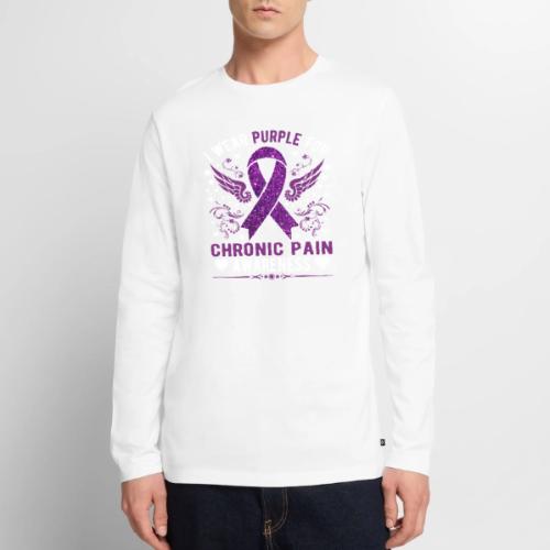 Wellness Collection - Wear Purple for Chronic Pain - Men's Premium Long Sleeve T-Shirt
