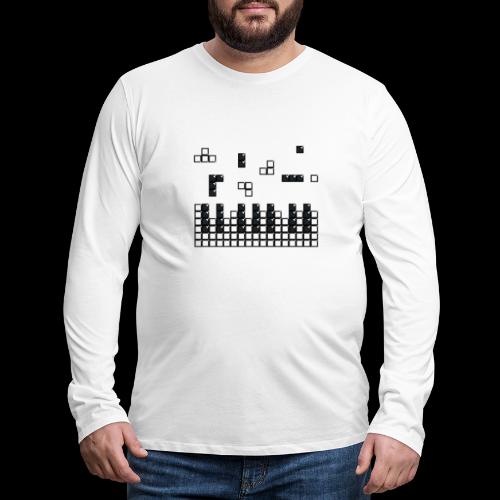 Hit the Brick Piano Keys - Men's Premium Long Sleeve T-Shirt