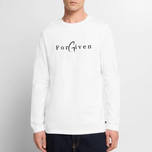 Forgiven In Black Letters - Men's Premium Long Sleeve T-Shirt