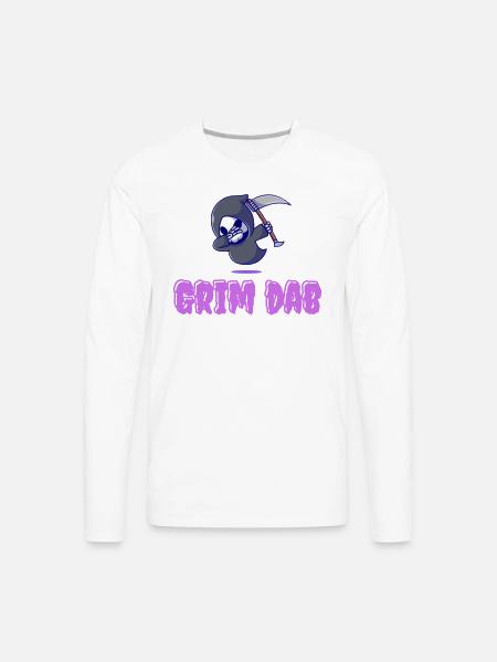 Grim Dab - Men's Premium Long Sleeve T-Shirt - white