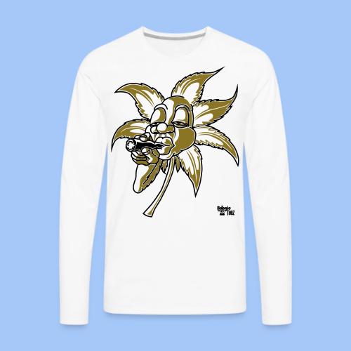 smoking leaf - Men's Premium Long Sleeve T-Shirt