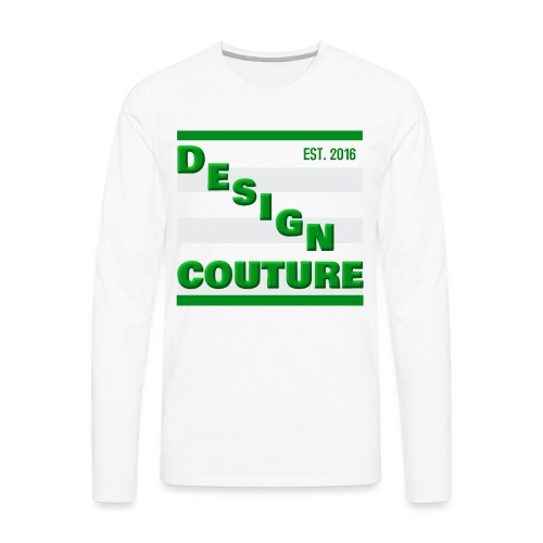 DESIGN COUTURE EST 2016 GREEN - Men's Premium Long Sleeve T-Shirt