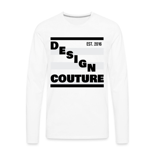 DESIGN COUTURE EST 2016 BLACK - Men's Premium Long Sleeve T-Shirt