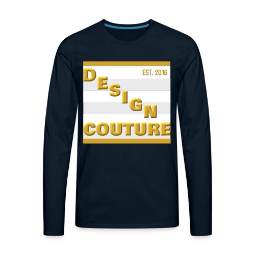DESIGN COUTURE EST 2016 GOLD - Men's Premium Long Sleeve T-Shirt