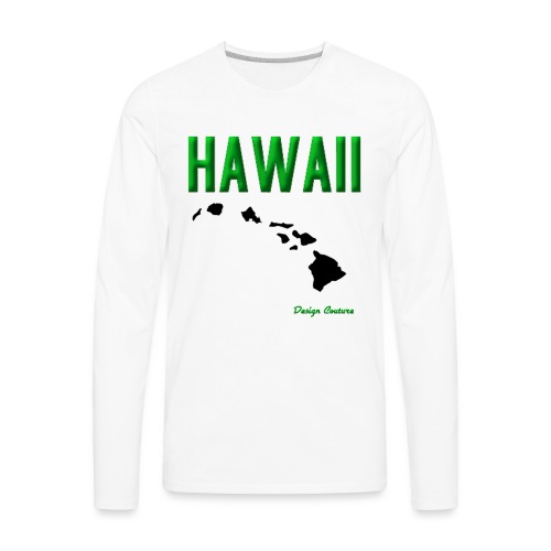 HAWAII GREEN - Men's Premium Long Sleeve T-Shirt