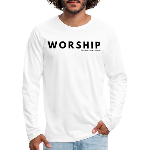 WORSHIP Foundation Church - Men's Premium Long Sleeve T-Shirt