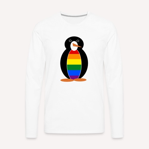 Gay Pride Penguin - Men's Premium Long Sleeve T-Shirt