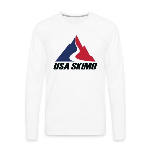 USA Skimo Logo - Stacked - Color - Men's Premium Long Sleeve T-Shirt