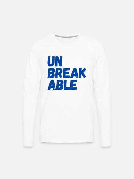 Unbreakable: The Art of Resilience - Men's Premium Long Sleeve T-Shirt - white