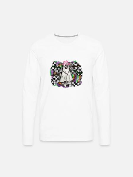 Boo - Men's Premium Long Sleeve T-Shirt - white